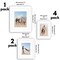 Americanflat 11x14 (1), 8x10 (2), 5x7 (4) Gallery Wall Frame Set - Set of 7 - Collage Wall Art Decor - Shatter Resistant Glass - Adjustable Hanging Hardware - Includes Easels